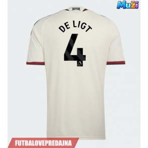 Lacne Muži Futbalové dres Manchester United Matthijs de Ligt #4 2026-27 Krátky Rukáv - Tretina